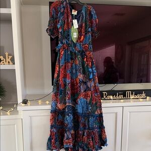 FARM Rio Vibrant Floral Maxi Dress